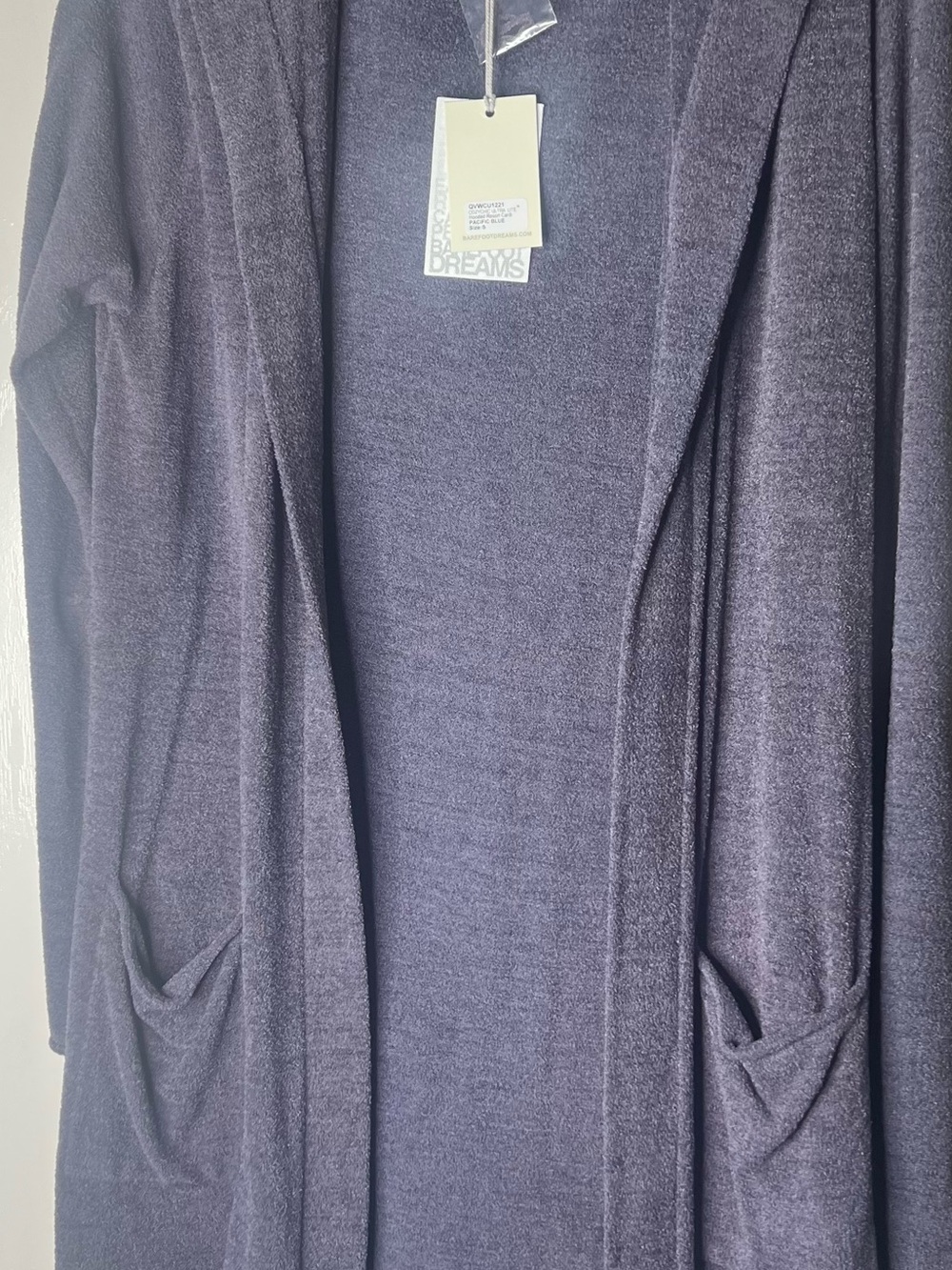 Barefoot Dreams Open-Front Cardigan - Deep Charcoal
